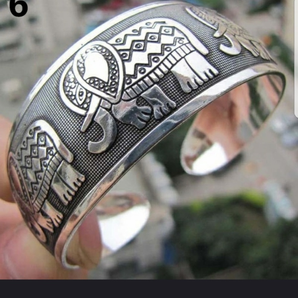 TIBETAN TIBET SILVER BRACELET#0100F01200